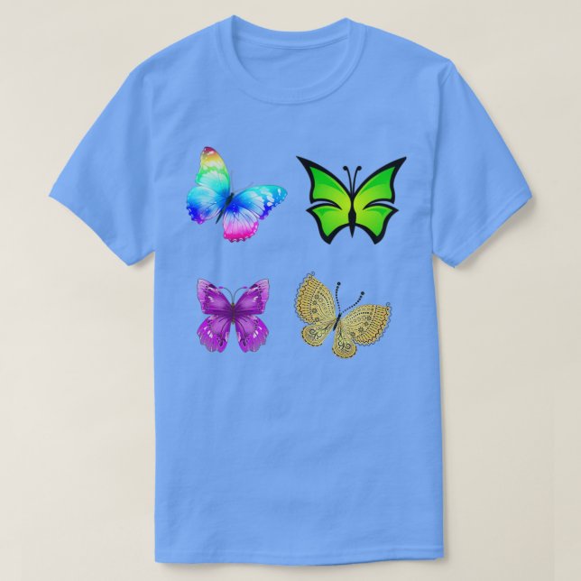 Färgämnet fjäril 3 t shirt (Design framsida)