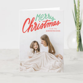 Färgämnet God jul Red och Grönt 2 Photo Helgkort