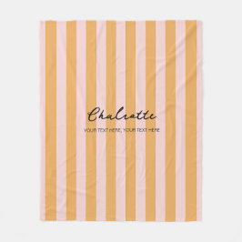 Färgämnet godis Rainbow Färg Block Modern Rand Fleecefilt