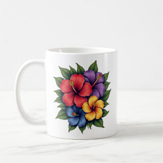 Färgämnet Hibiscus Blommor keramiskt kaffe Mugg