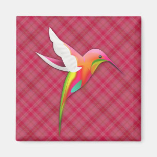 Färgämnet Hummingbird med levande Rosa Play Magnet