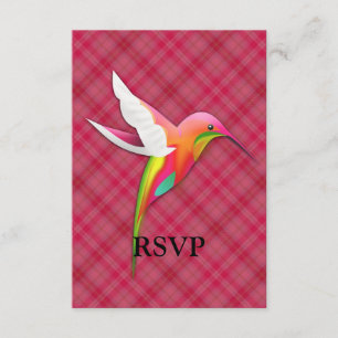 Färgämnet Hummingbird med levande Rosa Play OSA Kort