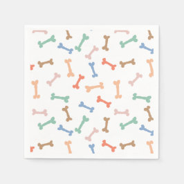 Färgämnet Hund Bone Party Pappersservett