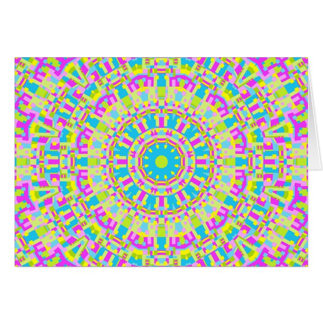 Färgämnet Kaleidoskop 06 Hälsningskort (Framsidan Horizontal)