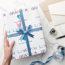 Färgämnet "Kärlek You Grandpa" - Roligt och hörsel Presentpapper