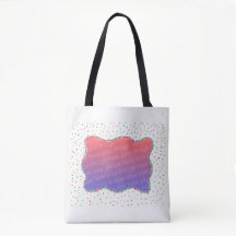 Färgämnet konfetti Lägg till bild Tote bags