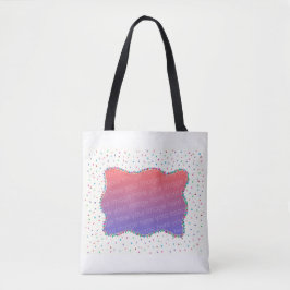 Färgämnet konfetti Lägg till bild Tote bags Tygkasse
