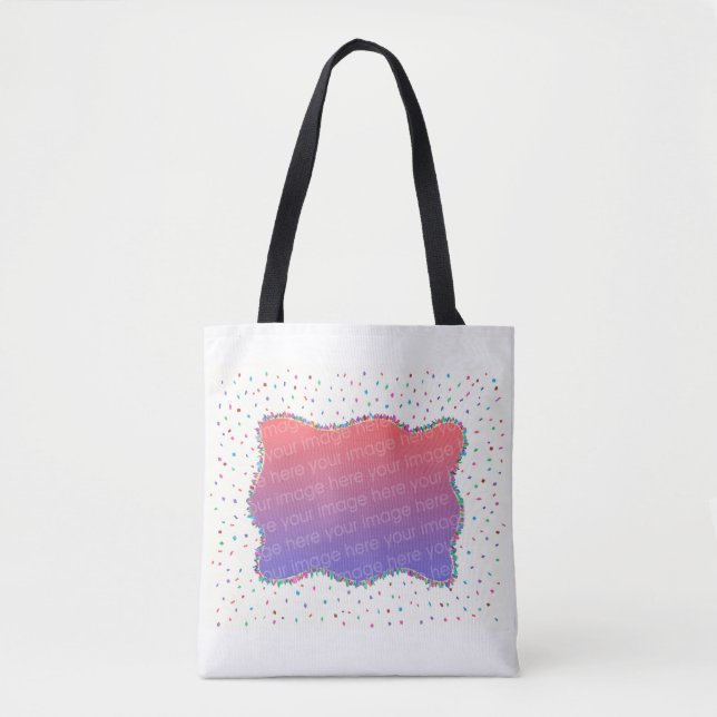 Färgämnet konfetti Lägg till bild Tote bags Tygkasse (Framsida)