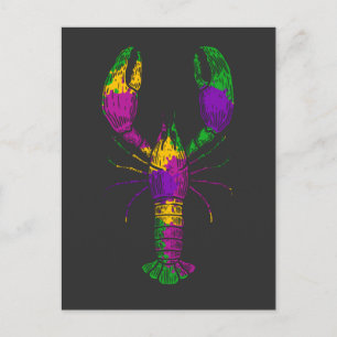 Färgämnet Kräftor Art Seafood Foodie Vykort