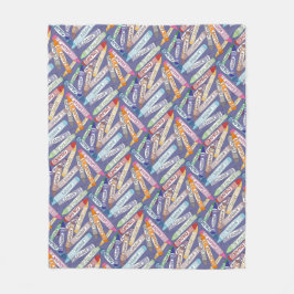 Färgämnet Kritor (Lila) Fleecefilt