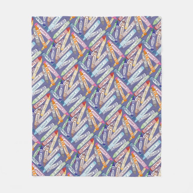 Färgämnet Kritor (Lila) Fleecefilt (Framsidan)