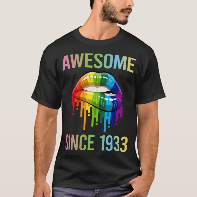 Färgämnet Läppar - Fantastisk sedan 1933 T Shirt (Framsida)