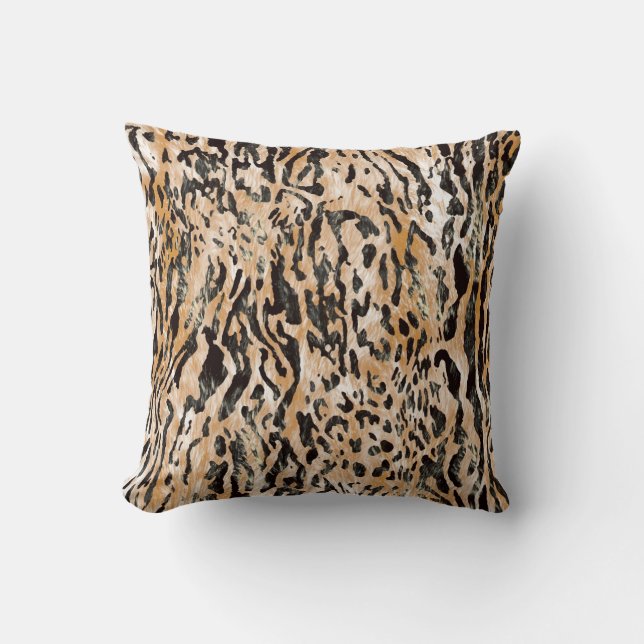 Färgämnet leopard Meter Textile Mönster Kudde (Framsida)