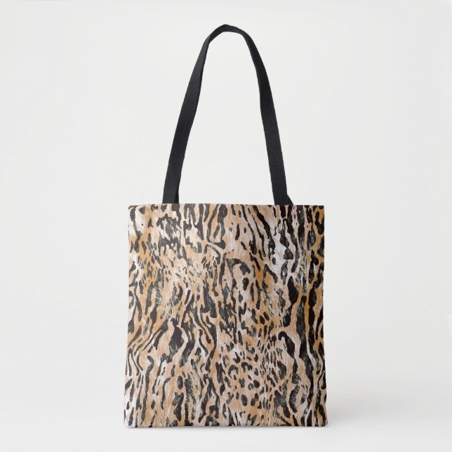 Färgämnet leopard Meter Textile Mönster Tygkasse (Framsida)