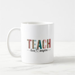Färgämnet leopard-TEACH-offertutformning Kaffemugg