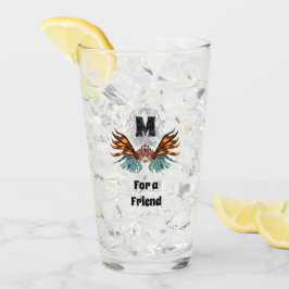 Färgämnet lionfiskmonogram glaskopp