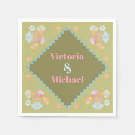 Färgämnet Mod broderier Pappersservett