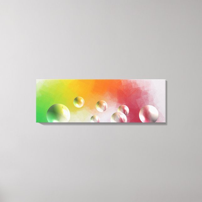 Färgämnet modern Abstrakt Art Gult Red Blue Canvastryck (Framsida)