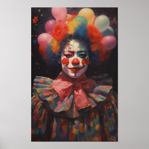Färgämnet och Lycklig clown Poster