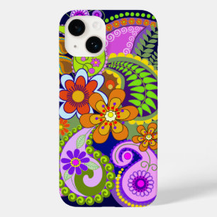 Färgämnet Paisley Mönster och Flowers