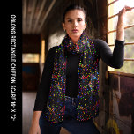 Färgämnet party Firande i konfetti Black Chiffon Sjal<br><div class="desc">Party Firande färglöst konfetti svart bakgrund Chiffon Scarf. Anpassa den med teckningen. Redigera den om du vill ändra bakgrunden till färgaden. För alla tillfälle,  nyårsdagen,  4 juli,  jul,  Mors dag,  födelsedag,  en gåva till dig eller någon speciell.</div>
