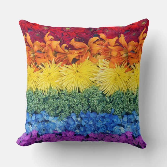 Färgämnet Pride Flower Collection Dekorativ kudde (Framsida)