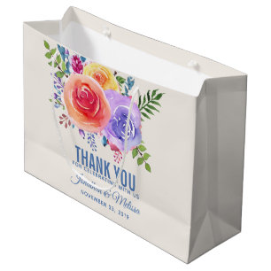 Färgämnet Ro Vattenfärgen Blommigt Bröllop Tack