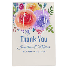 Färgämnet Ro Vattenfärgen Blommigt Bröllop Tack