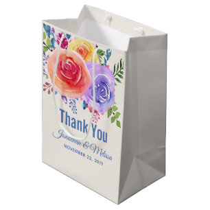 Färgämnet Ro Vattenfärgen Blommigt Bröllop Tack