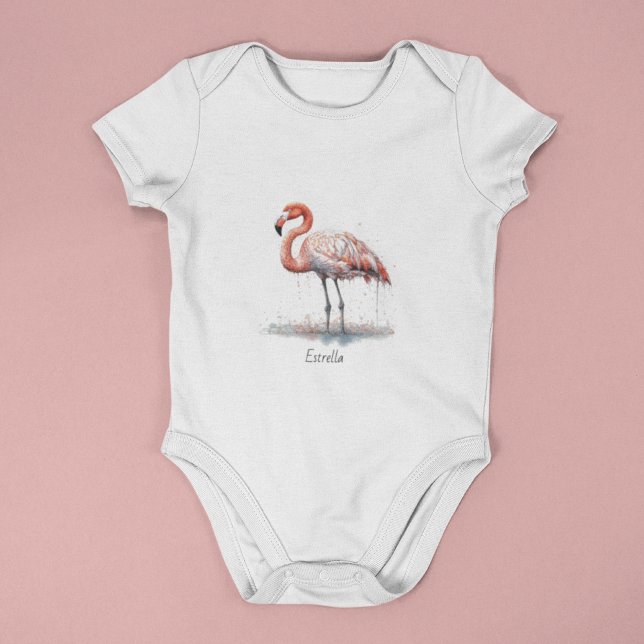 Färgämnet Rosa Flamingo, anpassade T Shirt (Skapare uppladdad)