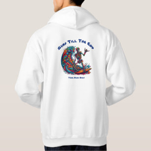 Färgämnet Skeleton Surfer Hoodie