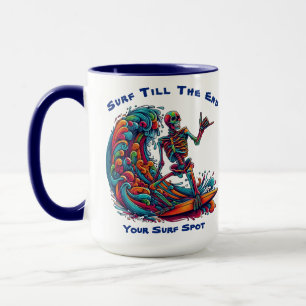 Färgämnet Skeleton Surfer Mugg