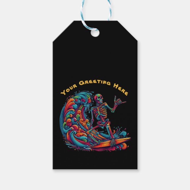 Färgämnet Skeleton Surfer Presentetikett (Framsidan)