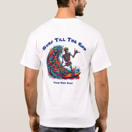 Färgämnet Skeleton Surfer T Shirt