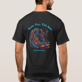 Färgämnet Skeleton Surfer T Shirt