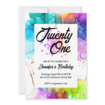 Färgämnet Stänk Watercolor Birthday