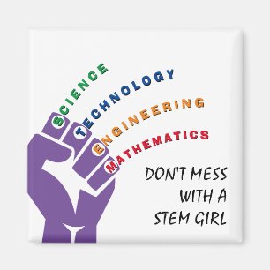 Färgämnet STEM GIRL Magnet