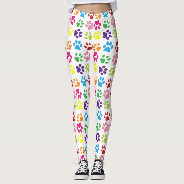 Färgämnet Tassar, Hund, Tassar, katt Tassar Leggings (Framsida)