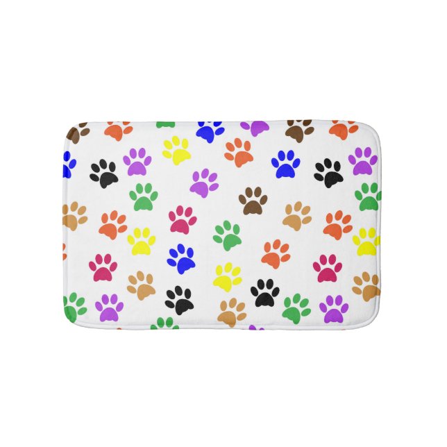 Färgämnet Tassar Mönster Tassar cute Badrumsmatta (Framsidan)