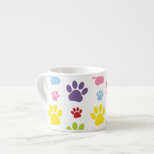 Färgämnet Tassar, Tass Mönster, Hund, Tassar, Tass Espressomugg