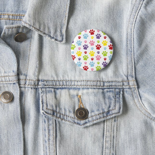 Färgämnet Tassar, Tass Mönster, Hund, Tassar, Tass Knapp (In Situ)