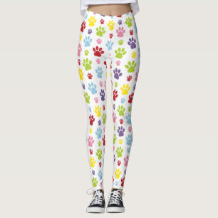 Färgämnet Tassar, Tass Mönster, Hund, Tassar, Tass Leggings