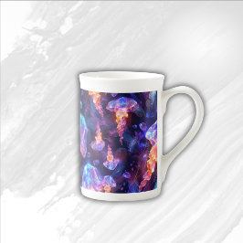 Färgämnet under sjömaneter | benporslin mugg