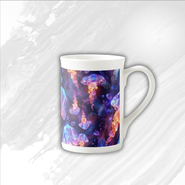 Färgämnet under sjömaneter | benporslin mugg (Skapare uppladdad)