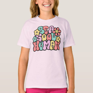 Färgämnet "Var en Bra människa", dold retro Tee