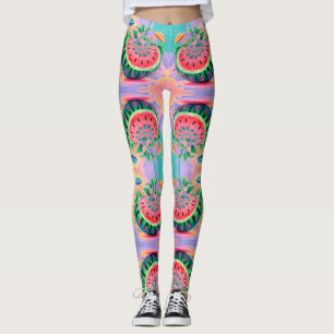 Färgämnet vattenmelon leggings