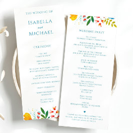 Färgämnet Wildblomma Blommigt Bröllop Program