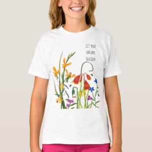 Färgämnet Wildblommor Sommarcitat T Shirt