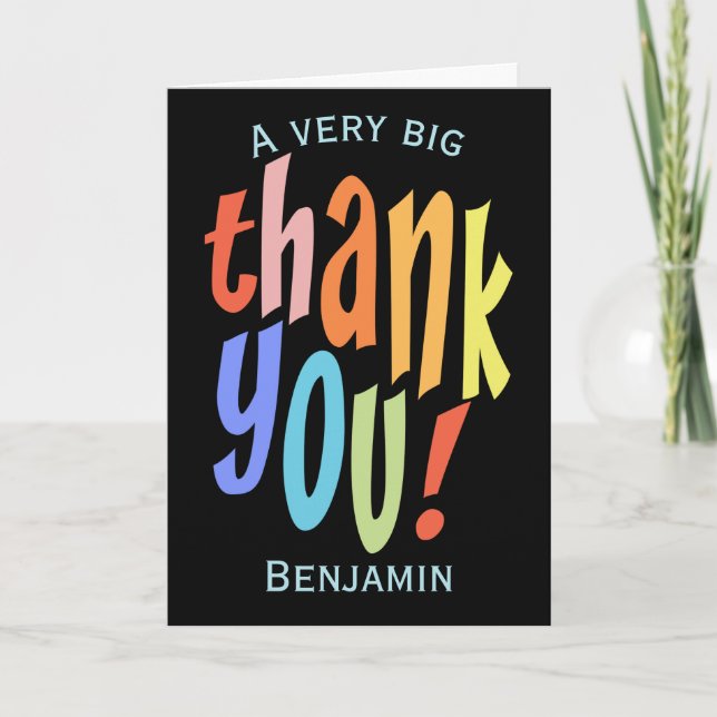 Färganvändningskort för Tack (Framsida)