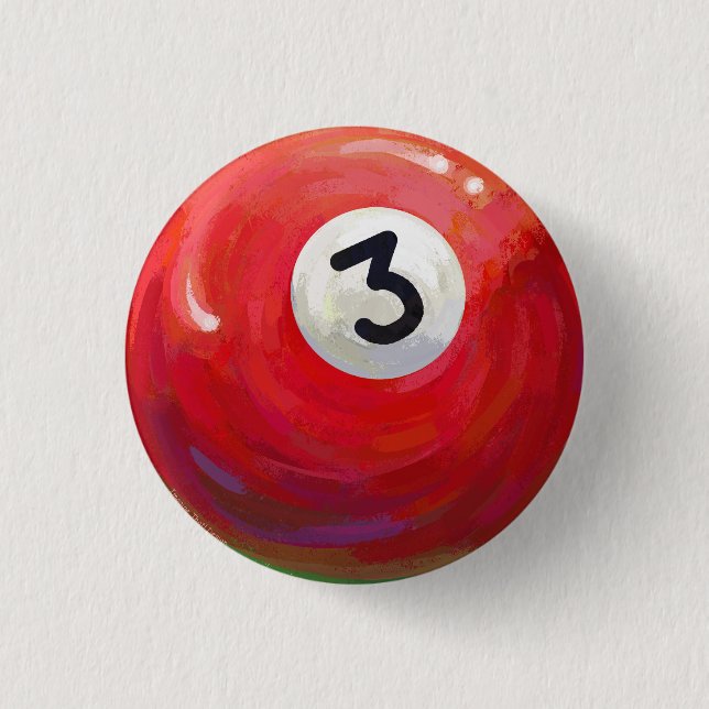 Färgat 3 Bassäng Boll Mönster Knapp (Framsida)